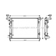 HYA2180 Prasco Радиатор, охлаждение двигателя