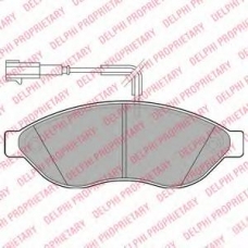 LP1992 DELPHI Комплект тормозных колодок, дисковый тормоз