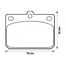 572120B BENDIX Комплект тормозных колодок, дисковый тормоз