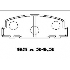 BL1272A1 FTE Колодки тормозные
