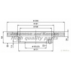 T602-44 ASHUKI Тормозной диск