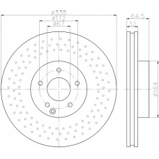 MDC1862 MINTEX Тормозной диск