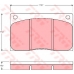 GDB585 TRW Комплект тормозных колодок, дисковый тормоз