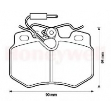 571406X BENDIX Комплект тормозных колодок, дисковый тормоз