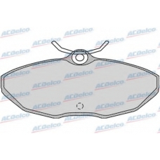 AC827881D AC Delco Комплект тормозных колодок, дисковый тормоз