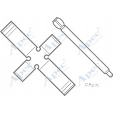 KIT225 APEC Комплектующие, тормозные колодки
