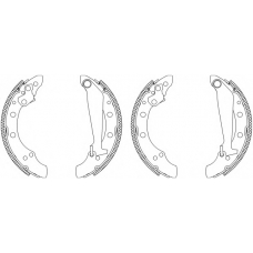 MSK287 MINTEX Комплект тормозных колодок