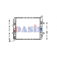 135030N AKS DASIS Радиатор, охлаждение двигателя