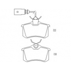 2096105 TEXTAR Комплект тормозных колодок, дисковый тормоз