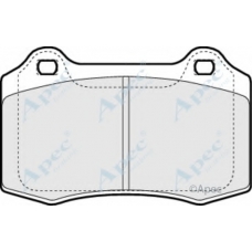 PAD1271 APEC Комплект тормозных колодок, дисковый тормоз