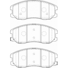 FD7577A NECTO Комплект тормозных колодок, дисковый тормоз