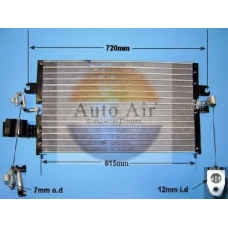 16-1115 AUTO AIR GLOUCESTER Конденсатор, кондиционер