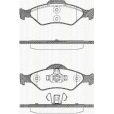 8110 16014 TRISCAN Комплект тормозных колодок, дисковый тормоз