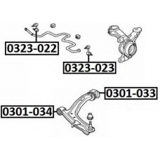 0323-023 ASVA Тяга / стойка, стабилизатор