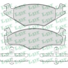 05P225 LPR Комплект тормозных колодок, дисковый тормоз
