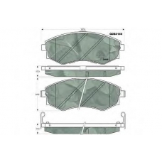 GDB3169 TRW Комплект тормозных колодок, дисковый тормоз