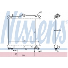 641753 NISSENS Радиатор, охлаждение двигателя