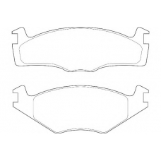 WBP20887C WAGNER LOCKHEED Комплект тормозных колодок, дисковый тормоз