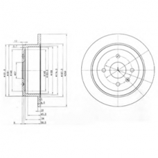 BG3615 DELPHI Тормозной диск