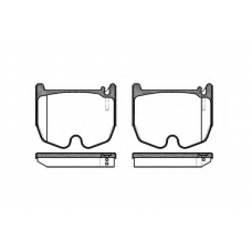 P8923.00 WOKING Комплект тормозных колодок, дисковый тормоз