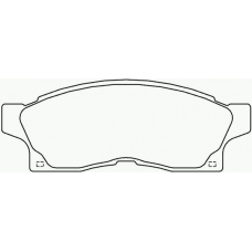 MDB1498 MINTEX Комплект тормозных колодок, дисковый тормоз