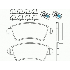 MDB2584 MINTEX Комплект тормозных колодок, дисковый тормоз
