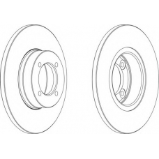 DDF541 FERODO Тормозной диск