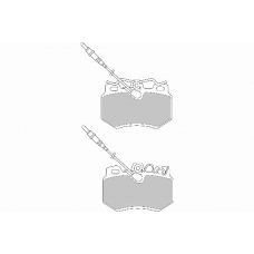 FD6438A NECTO Комплект тормозных колодок, дисковый тормоз