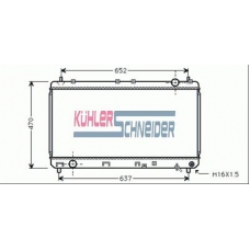 3237701 KUHLER SCHNEIDER Радиатор, охлаждение двигател