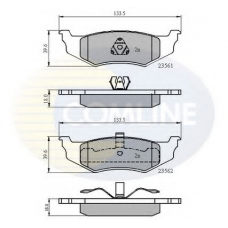 CBP01100 COMLINE Комплект тормозных колодок, дисковый тормоз