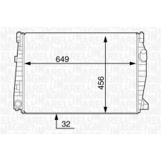350213128900 MAGNETI MARELLI Радиатор, охлаждение двигателя