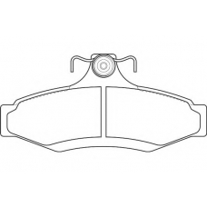 WBP23237A WAGNER LOCKHEED Комплект тормозных колодок, дисковый тормоз