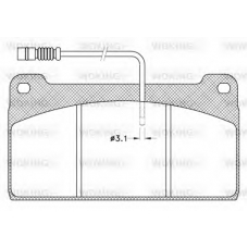 JSA 9233.40 WOKING Комплект тормозных колодок, дисковый тормоз