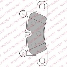 LP2233 DELPHI Комплект тормозных колодок, дисковый тормоз
