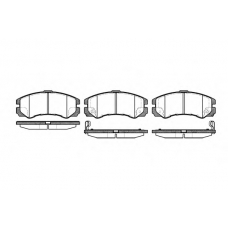 P5253.22 WOKING Комплект тормозных колодок, дисковый тормоз
