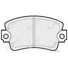 PAD314 APEC Комплект тормозных колодок, дисковый тормоз