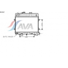 BW2067 AVA Радиатор, охлаждение двигателя