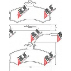 36470 OE ABS Комплект тормозных колодок, дисковый тормоз