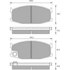 426481 ROULUNDS Комплект тормозных колодок, дисковый тормоз