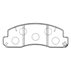 PN-1388 JNBK Колодки тормозные