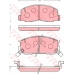 GDB7050 TRW Комплект тормозных колодок, дисковый тормоз