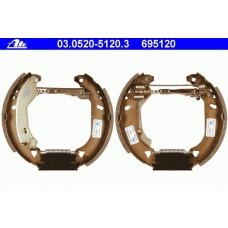 03.0520-5120.3 ATE Комплект тормозных колодок