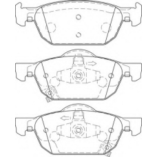 FD7459A NECTO Комплект тормозных колодок, дисковый тормоз
