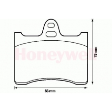 571896S STOP Комплект тормозных колодок, дисковый тормоз