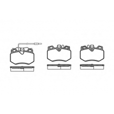 P0703.12 WOKING Комплект тормозных колодок, дисковый тормоз