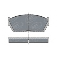 SP 120 PR SCT Комплект тормозных колодок, дисковый тормоз