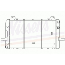 62155 NISSENS Радиатор, охлаждение двигателя