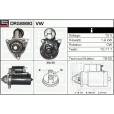 DRS6990 DELCO REMY Стартер
