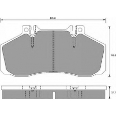 AC495181D AC Delco Комплект тормозных колодок, дисковый тормоз