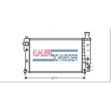 0700681 KUHLER SCHNEIDER Радиатор, охлаждение двигател